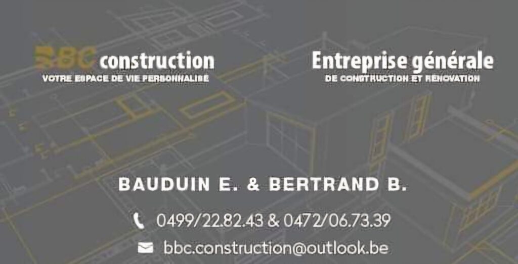 Bbc. Construction dans la zone de travail 